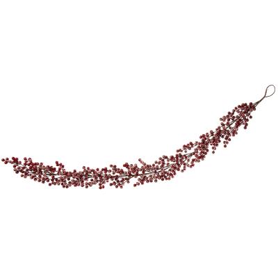 1.3m Frosted Red Berries Garland